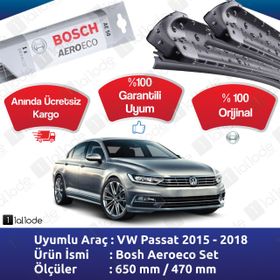 Bosch Aerotwin Volkswagen Passat 2015-2018 B8 Silecek Takımı