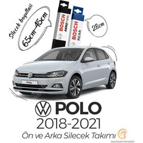 Bosch Aerotwin Volkswagen Polo 2018-2019 Uyumlu Ön Arka Silecek Takımı