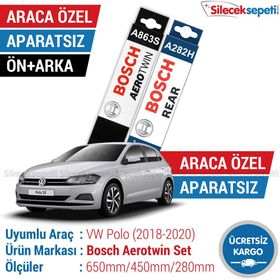 Bosch Aerotwin Volkswagen Polo Arka 2018-2020 Ön Silecek Takımı