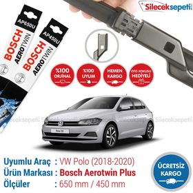 Bosch Aerotwin Volkswagen Polo Arka 2018-2020 Ön Silecek Takımı