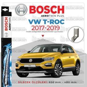 Bosch Aerotwin Volkswagen T-ROC 2017-2019 Ön Muz Silecek Takımı