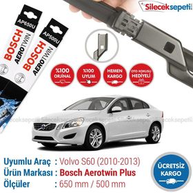 Bosch Aerotwin Volvo S60 2010-2014 Silecek Takımı