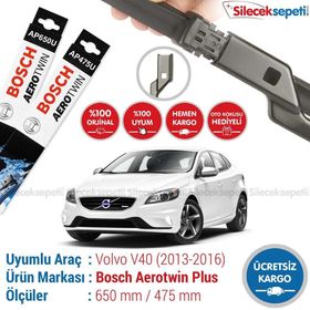 Bosch Aerotwin Volvo V40 2013-2017 Silecek Takımı