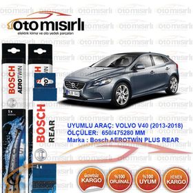 Bosch Aerotwin Volvo V40 Cross Country 2013-2017 Silecek Takımı