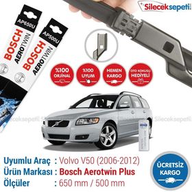 Bosch Aerotwin Volvo V50 2006-2012 Muz Silecek Takımı