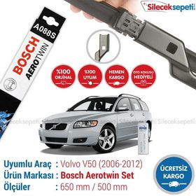 Bosch Aerotwin Volvo V50 2006-2012 Silecek Takımı