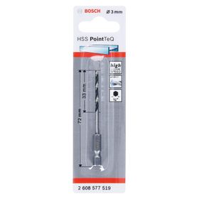 Bosch Altıgen Şaftlı HSS Metal 3, 0 x 72 mm Gri Matkap Ucu