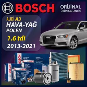 Bosch Audi A3 1.6 2004 2012 UP463766 Filtre Bakım Seti