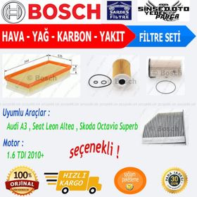 Bosch Audi A3 1.6 Tdı CAYB Filtre Seti