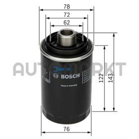 Bosch Audi A3 1.8 TFSI 2006-2007 Yağ Filtresi