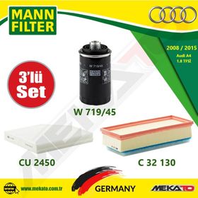 Bosch Audi A4 1.8 Avant Quattro ARG Filtre Seti