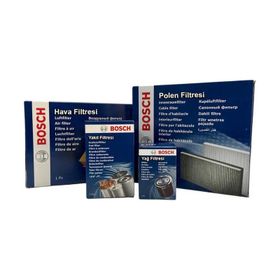 Bosch Audi A4 1.8 T Benzinli 1995-2001 Hava Yağ Yakıt Standart Polen Filtre Bakım Seti