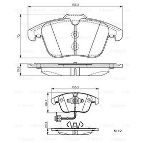 Bosch Audi A4 1.8 TFSI 2007-2015 Ön Fren Balatası