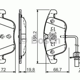 Bosch Audi A4 1.8 TFSI 2007-2015 Ön Fren Balatası