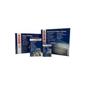 Bosch Audi A4 2.0 TDI Dizel Bosch 2005-2008 Hava Yağ Yakıt Karbonlu Polen Filtre Bakım Seti