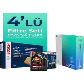 Bosch Audi A5 45 TFSI Motul Motor Yağlı 2020-2024 4'lü Filtre Bakım Seti