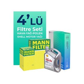 Bosch Audi A6 2.0 Dizel 2004-2008 4'lü Filtre Bakım Seti