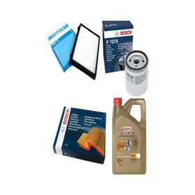 Bosch Audi A6 2.0 Dizel Castrol Motor Yağlı 2004-2008 4'lü Filtre Bakım Seti