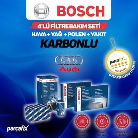 Bosch Audi A6 2.0 TDI 2005-2008 4'lü Karbonlu Filtre Bakım Seti