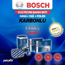 Bosch Audi A6 2.0 TDI 2008-2012 3'lü Karbonlu Filtre Bakım Seti