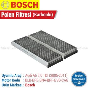Bosch Audi A6 2.0 TDI Aktif Karbonlu Polen Filtresi