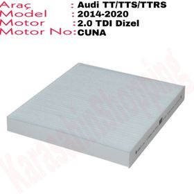 Bosch Audi TT 2.0 TFSI Roadster quattro Aktif Karbonlu Polen Filtresi