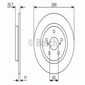 Bosch Avensis 4243105070 Arka Fren Aynası