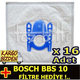Bosch BBS 10 Toz 16 Adet Süpürge Torbası