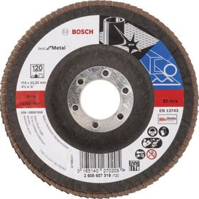 Bosch Best Serisi 115 mm 120 Kum Metal Flap Disk