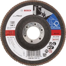 Bosch Best Serisi 115 mm 120 Kum Metal Flap Disk