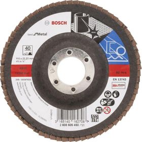 Bosch Best Serisi 115 mm 40 Kum Metal Flap Disk