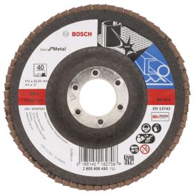 Bosch Best Serisi 115 mm 40 Kum Metal Flap Disk