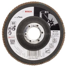 Bosch Best Serisi 115 mm 60 Kum Inox Flap Disk