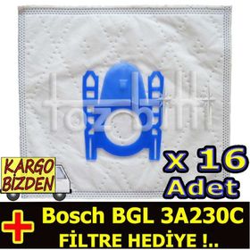 Bosch BGL 3A230C Toz 16 Adet Süpürge Torbası