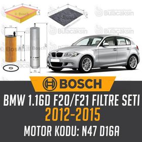 Bosch BMW 1.16D F20/F21 2012 2015 Filtre Bakım Seti