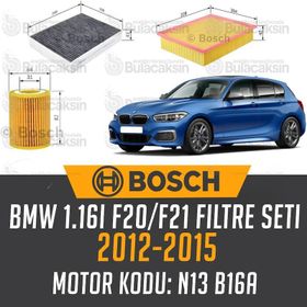 Bosch BMW 1.16i F20/F21 2012 2015 Filtre Bakım Seti