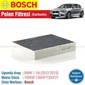 Bosch BMW 1.16i F20/F21 2012 2015 Filtre Bakım Seti