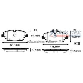 Bosch BMW 118İ E87 2.0 2004-2011 Ön Fren Balatası