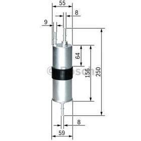 Bosch Bmw 120 i 2015-2016 Benzin Filtresi