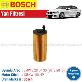 Bosch BMW 3.20D F30 2012 2015 Filtre Bakım Seti