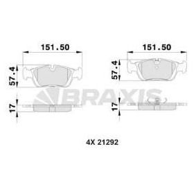 Bosch Bmw 318i E36 1.8 1993-1998 Arka Fren Balatası