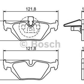 Bosch Bmw 318i E36 1.8 1993-1998 Arka Fren Balatası