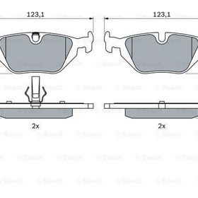 Bosch Bmw 320d E46 2.0 D 1998-2005 Arka Fren Balatası