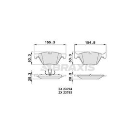 Bosch BMW 518D F10 2.0 2013-2019 Ön Fren Balatası