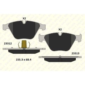 Bosch BMW 520D E60 2.0 2005-2008 Ön Fren Balatası