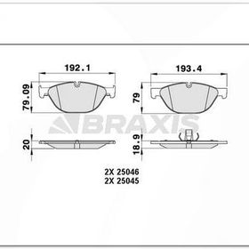 Bosch BMW 520D F10 2.0 2010-2019 Ön Fren Balatası