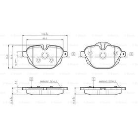 Bosch Bmw 520i F10 2.0 2011-2015 Arka Balata