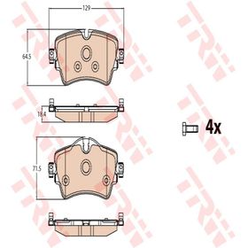Bosch Bmw X1 sDrive16d F48 1.5 2015-2019 Ön Fren Balatası