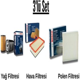 Bosch BMW X3 2.0 Dizel 2004-2008 3'lü Filtre Bakım Seti