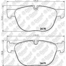Bosch BMW X5 M E70 3.0 D 2007-2008 Ön Fren Balatası